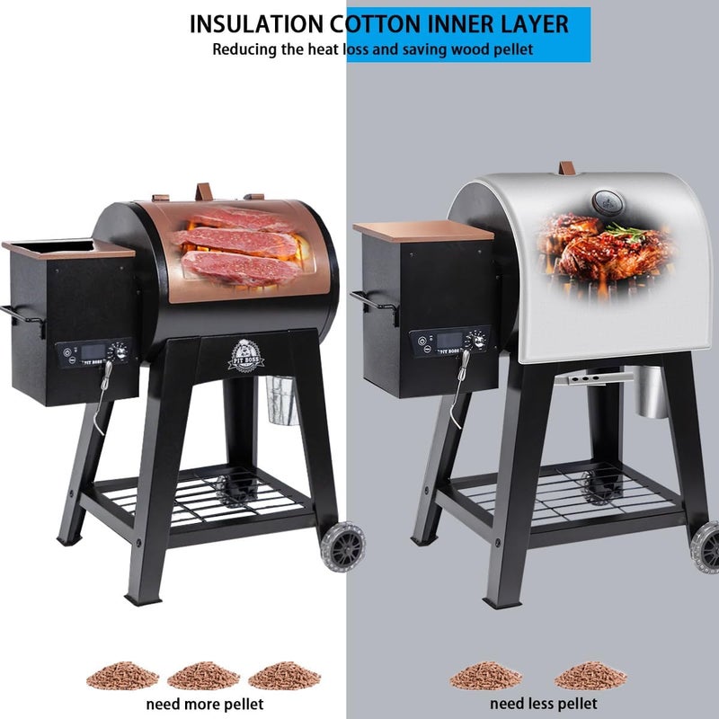 FORYEYC Grill Thermal Insulated Blanket for Pit Boss Lexington 540 Wood Pellet Grill, Insulation Blanket for Pit Boss Sportsman 500, Navigator 540/500/550 PB500NX PB500SP PB550G Grill Smoker Blanket - Image 4